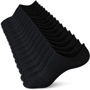 8 Pairs Women's No Show Socks Low Socks Non Slip Flat Boat Line